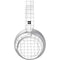 White Grid Surface Headphones Skin